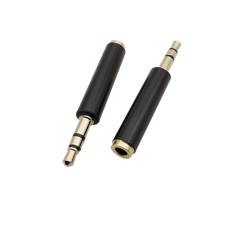 TRS 3 Pole 3.5mm Male Plug to TRRS 4Pole Female Jack Audio Microphone Adapter Connector Only for Microphone Plug Conversion