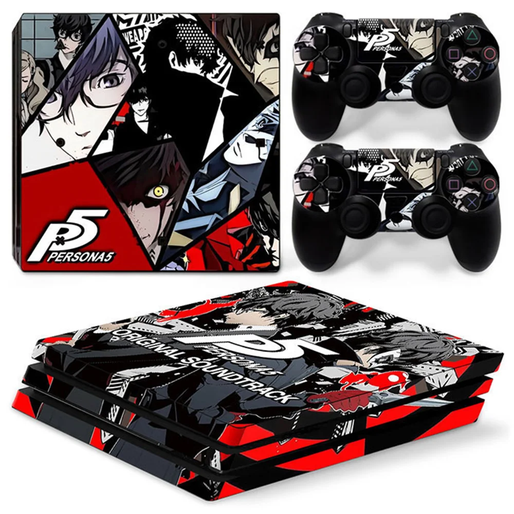 P5 Persona5 game accessories GAME PS4 PRO Skin Sticker Decal Cover for ps4 Pro Console and 2 Controllers PS4 pro Skin