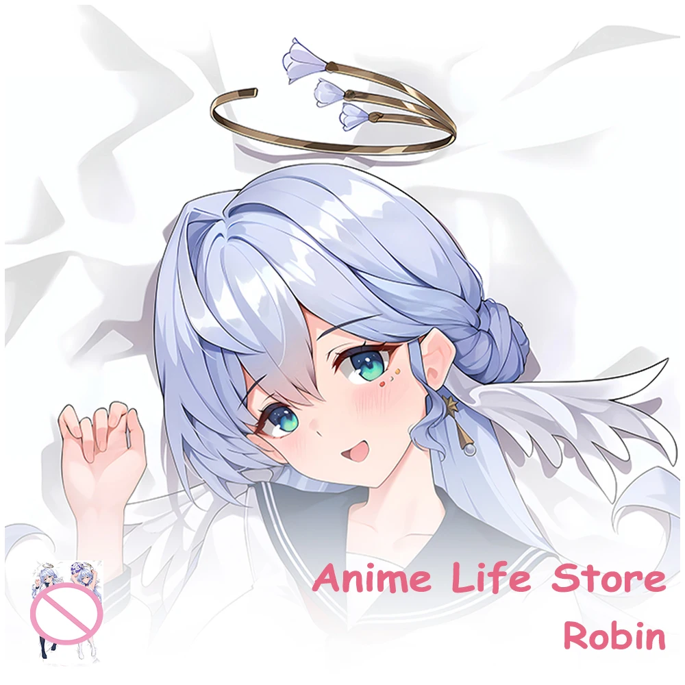 Dakimakura Anime Honkai Star Rail Robin Pillowcase Double-Sided Printed Long Pillow Cover Otaku Bedding Cushion Cover Decor Room