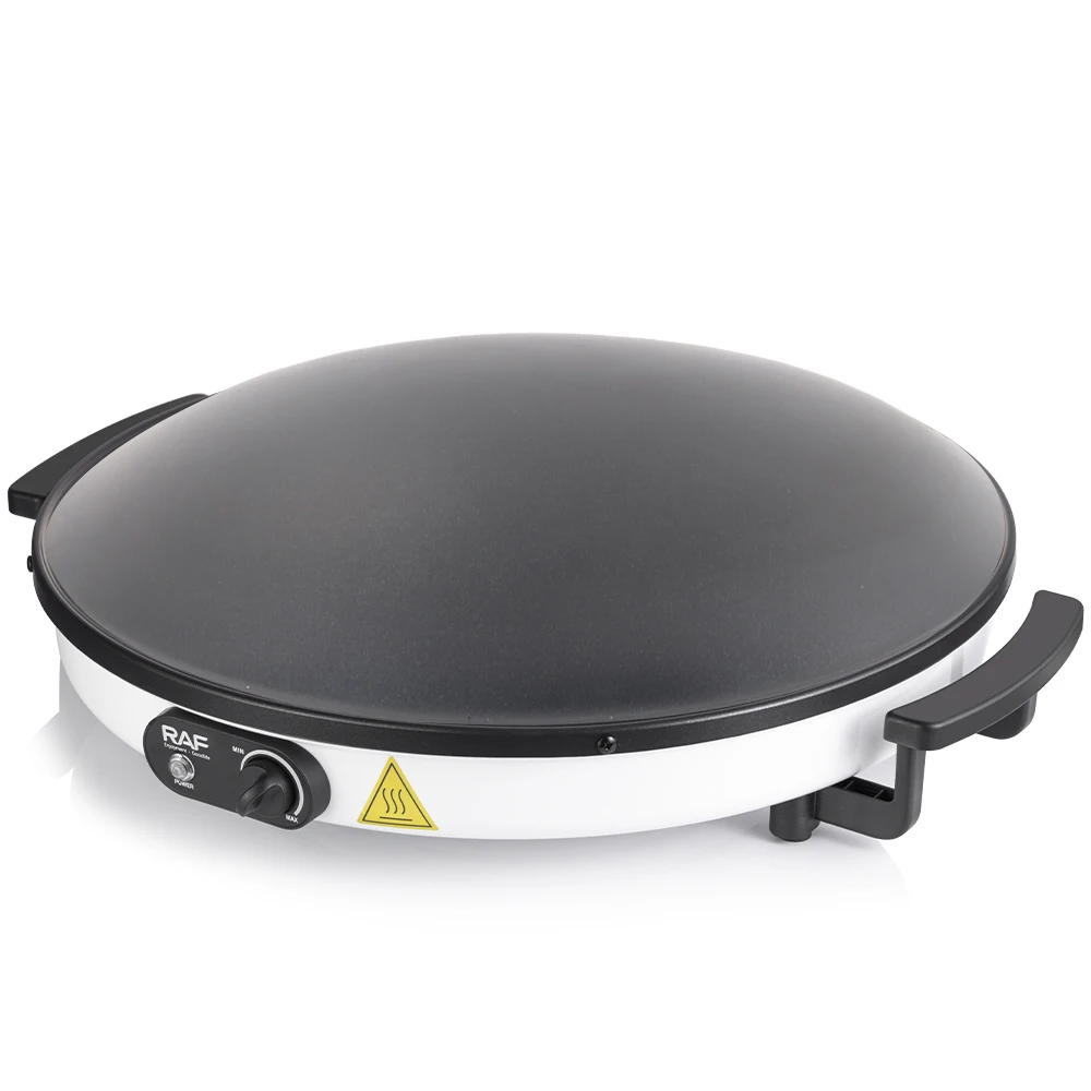 RAF 45cm Diameter Non-stick Hot Plate Crepe Machine Pizza Maker Electric Crepe And Pancake Makers With 3D Spherical Surface
