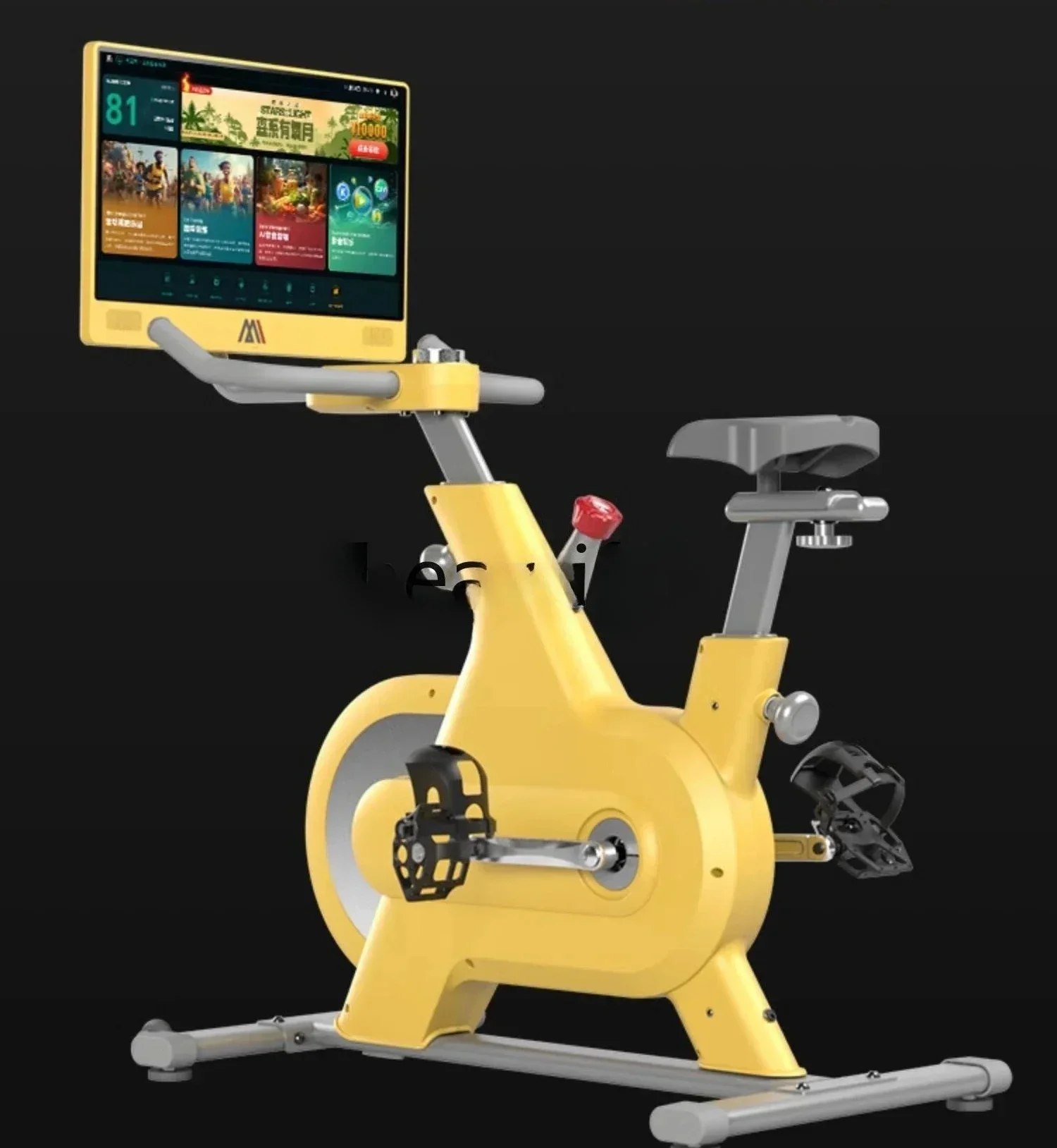 A Spinning bicycle household intelligent magnetic control large screen indoor sports professional equipment fitness