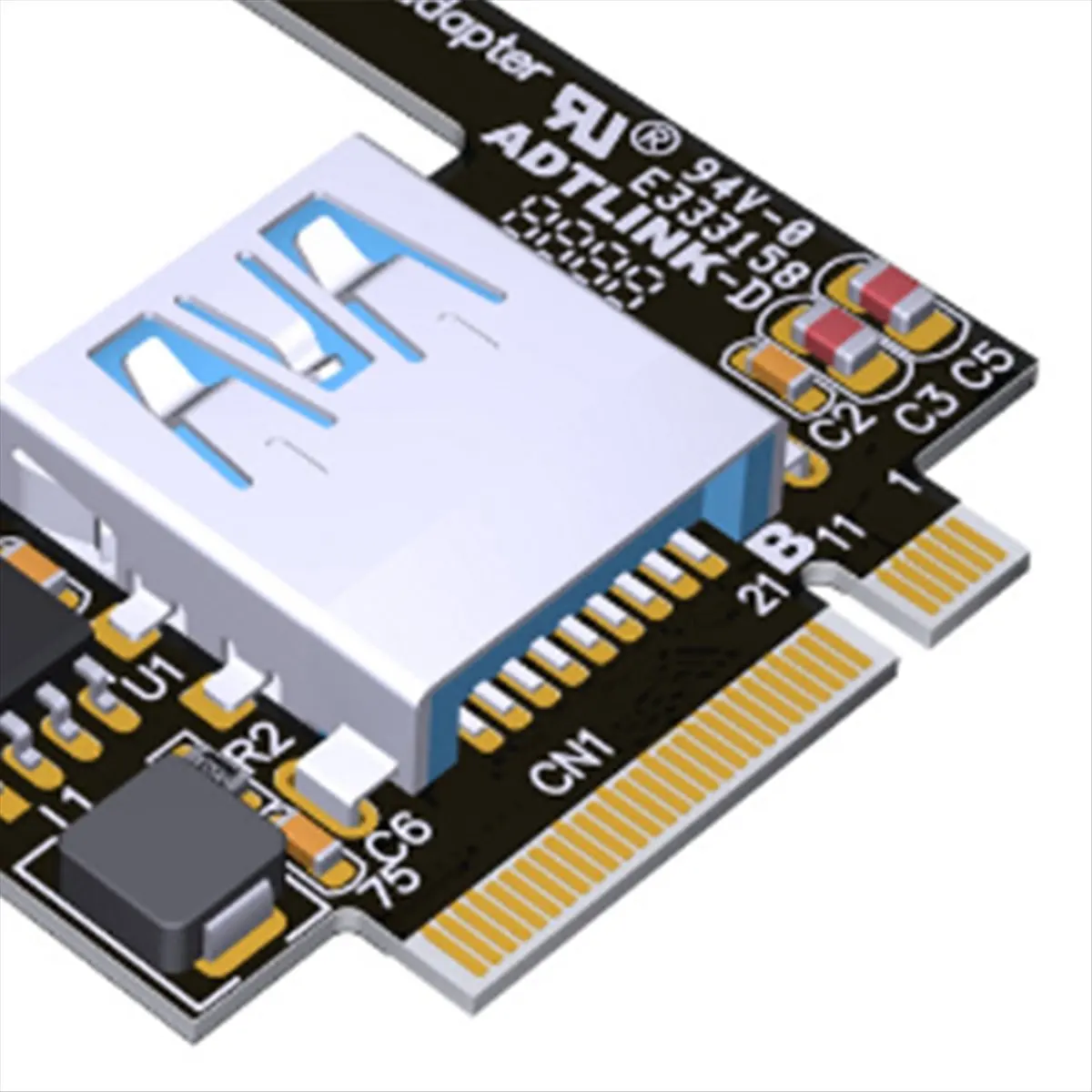 (BOFF) Laptop M.2 B Key to Bluetooth-Compatible WiFi Network Card USB 3.0 SSD NGFF 3042 Converter M2 Key-B WWAN 4G Slot to USB