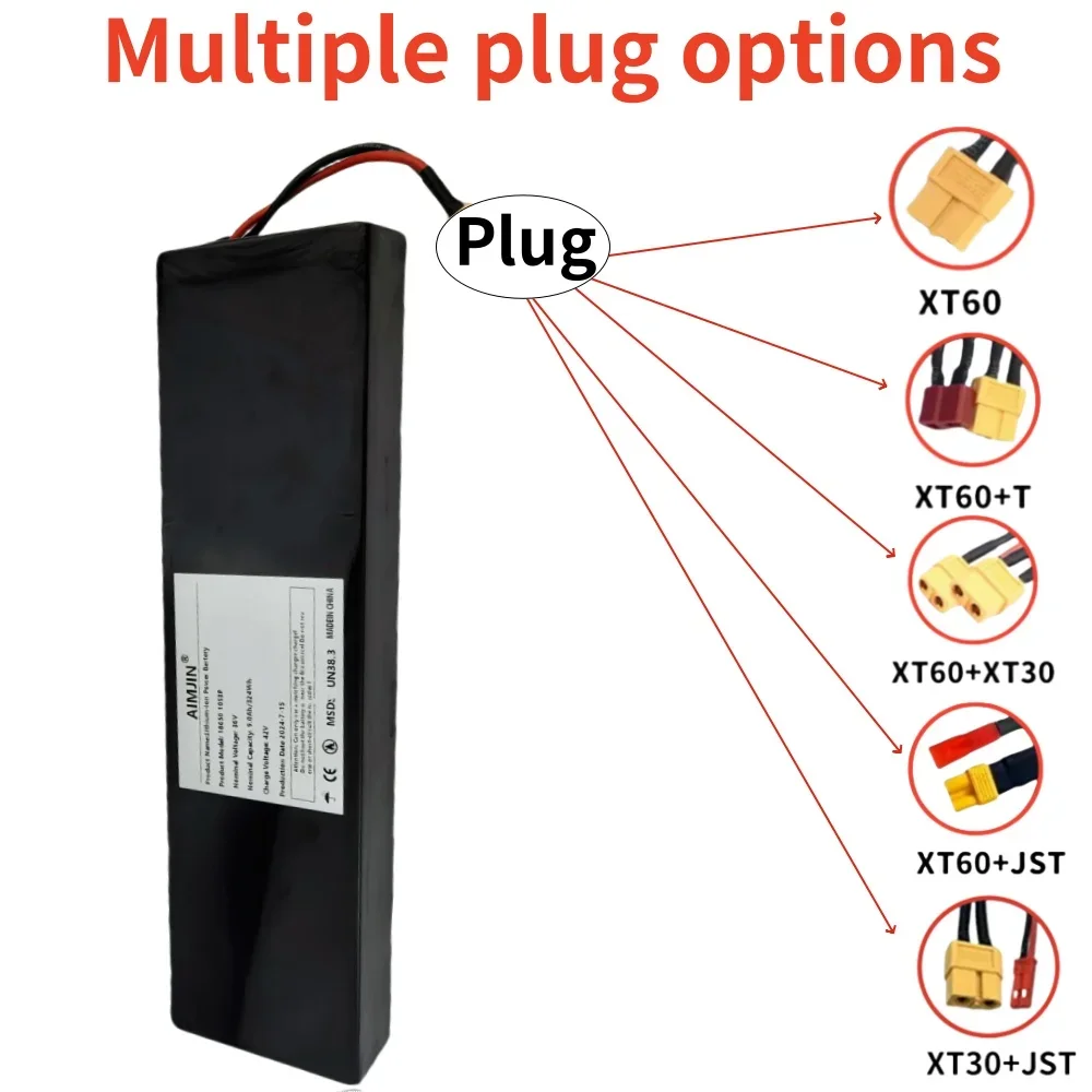 36V 10S3P 9000mAh 18650 rechargeable lithium-ion battery 500W built-in BMS Suitable for KUGOO S1, S2, S3 Electric Scooters