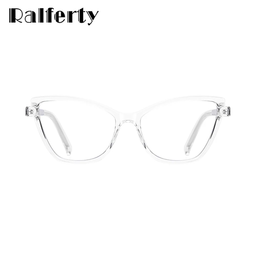 Ralferty Vintage Women's Glasses Frames Female No Graduated Optical Lenses with Custom Recipe Transparent Glasses Cat Eye 2025