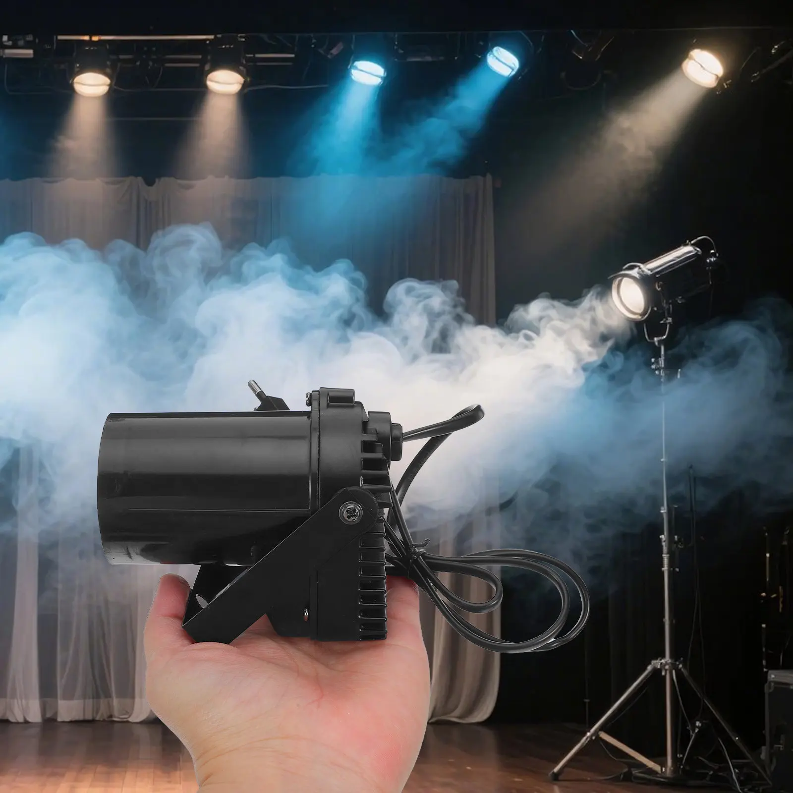 

1Set Disco Ball Spotlight LED Stage Light for Bar Ktv Home Party Wall Mountable Rotating Mirror Ball Light Pinspot Projector