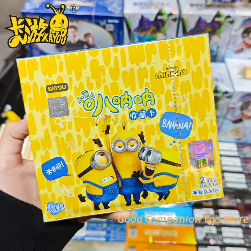 

Подлинная коллекционная карта бананов KAYOU Minions Series, милый мастер-пакет с большими глазами, том 1, выпускная карта, аниме, периферийные игрушки, подарки
