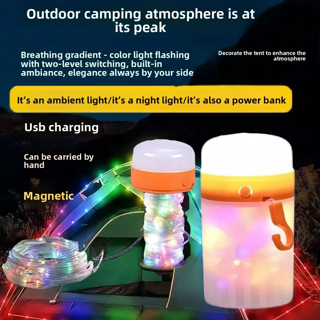 Magical LED Fairy String Lights Waterproof USB-Powered Decor To Create Cozy Ambiance for Garden Tent Room Settings