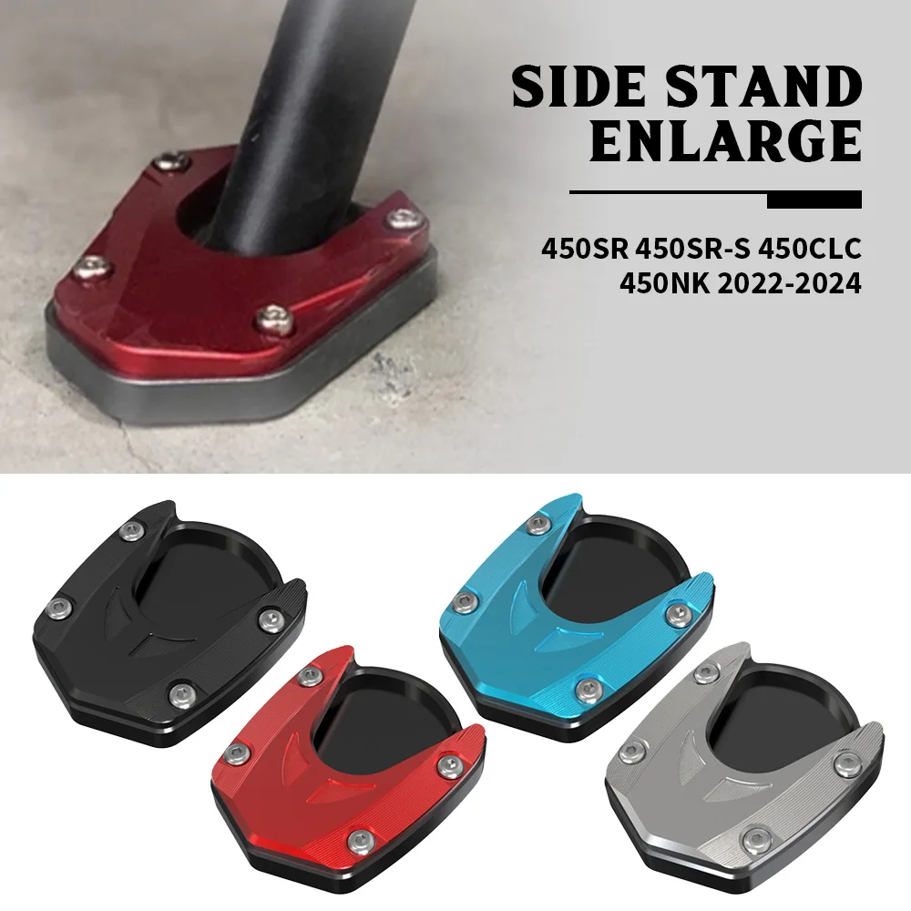 

Motorcycle FOR CFMOTO 450SR 450SR-S Side Stand Enlarge Pad Plate Kickstand Enlarger Support Extension Enlarged Base 450CLC 450NK