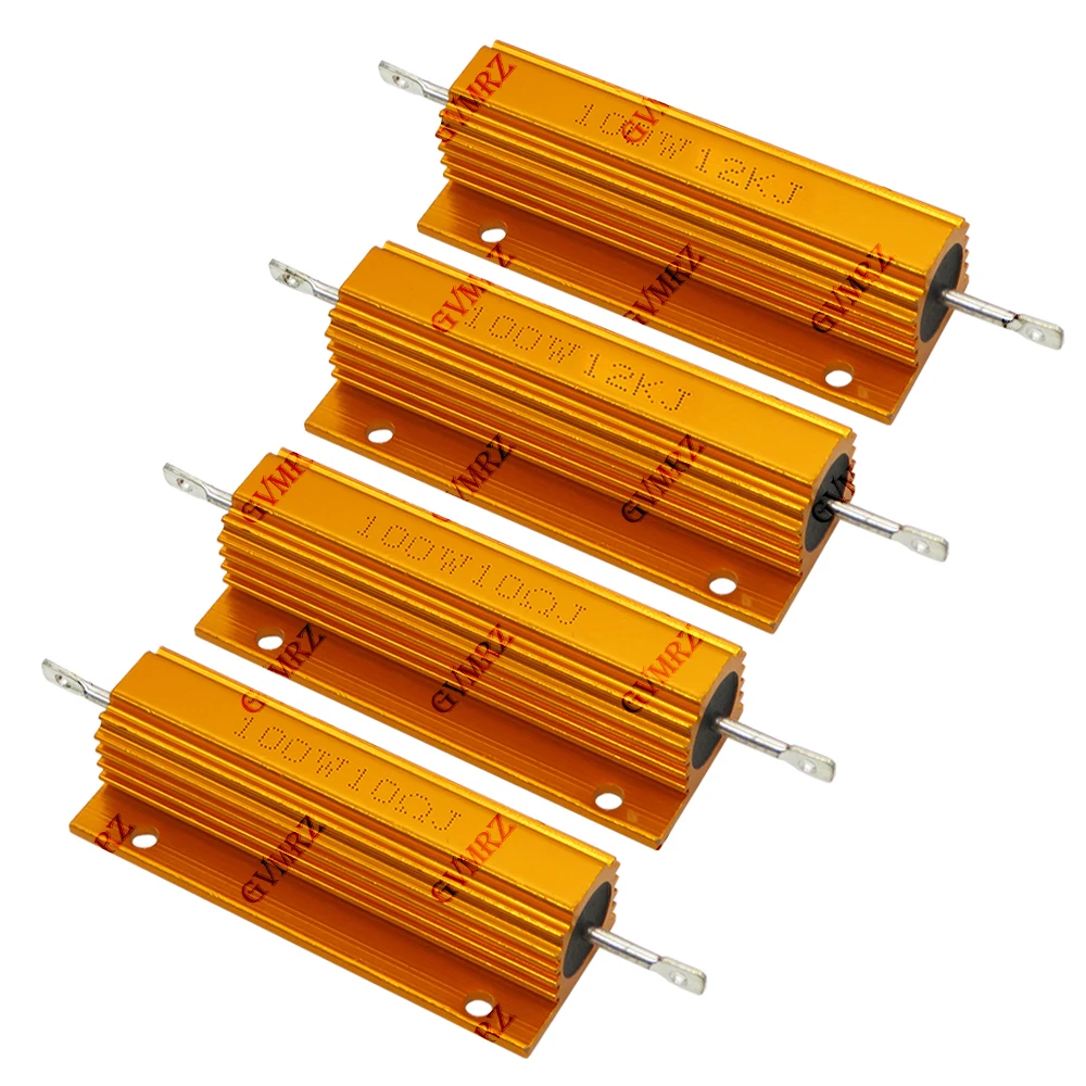 100W 27R 32R Aluminum Housing Power Resistor High Wattage Wirewound Resistor 0.01Ω–150KΩ Assorted Values 0.01R 0.15R 0.68R image 5