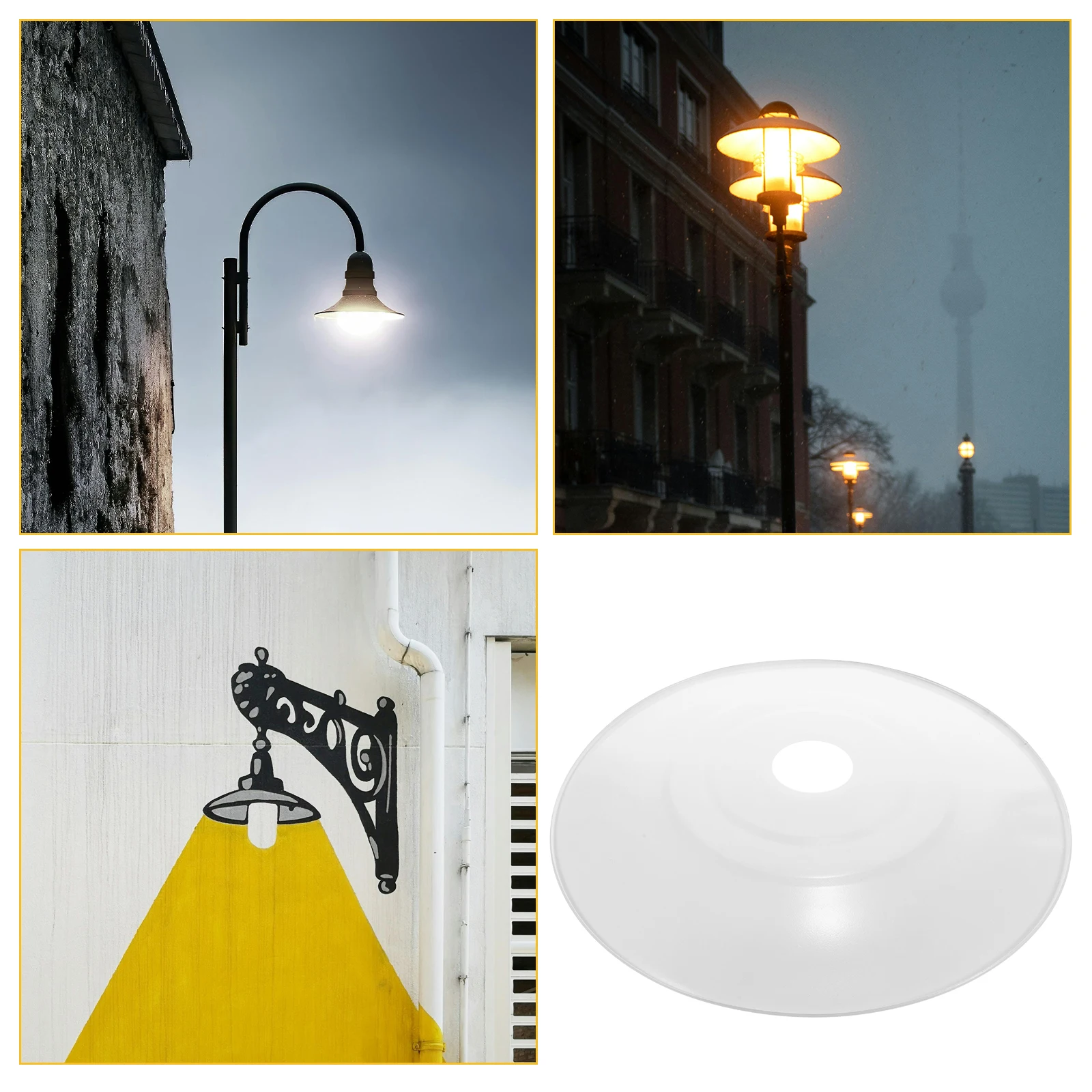 

16 Inch Stainless Steel Waterproof Street Lamp Cover Outdoor Road Garden Vintage Protective Light Shade Retro Industrial