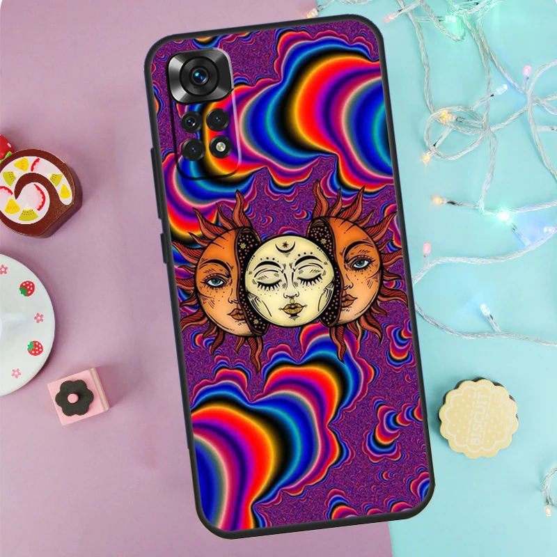 Indie Hippie Art Case For Xiaomi Redmi Note 11 Pro 12 8 9 10 Pro 11S 10S 9S 8T 12C 9C 9T 10A 10C Phone Cover