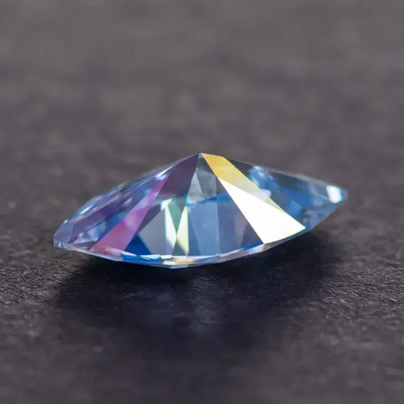 Moissanite Stone Ice Blue Color Marquise Shape for Charms Jewelry Making DIY Ring Necklace  Main Materials  with  Certificate