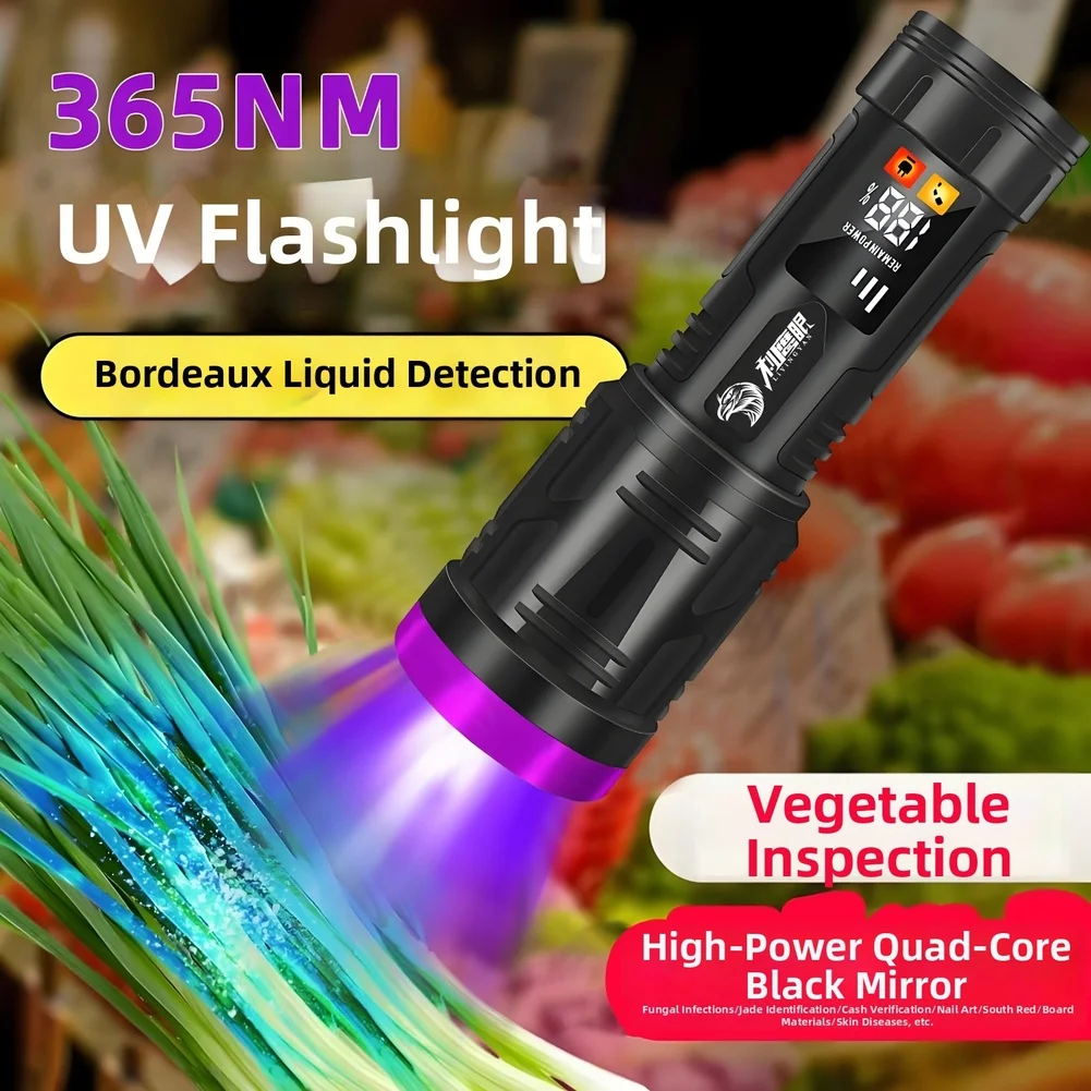 50W High Power Flashlight Portable Outdoor Camping USB Rechargeable Zoomable Aluminum Alloy Light Flashlight Outdoor Tools