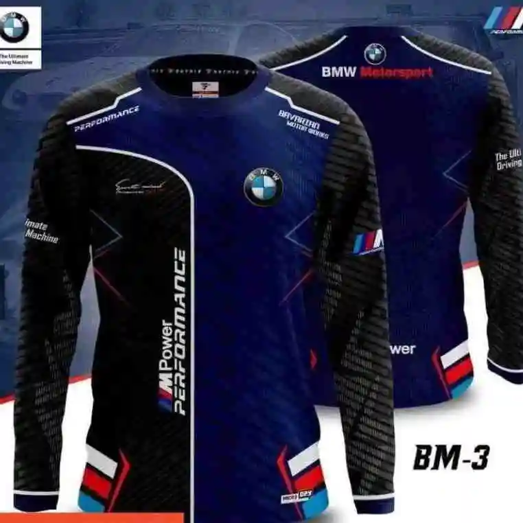 

BMW Racing Motorcycles, Cars, Sports Round-neck Long-sleeved T-shirts, Breathable And Quick-drying Clothes For Men And Women