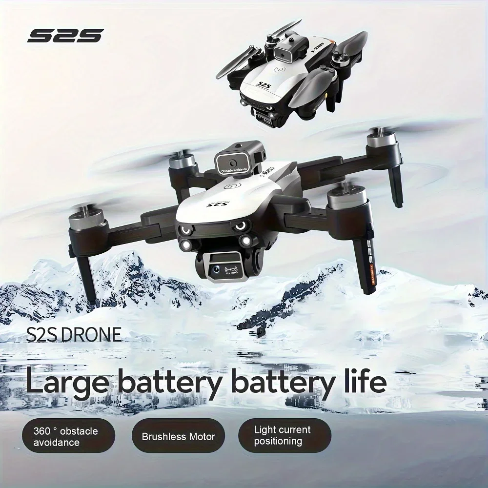 

Новинка 2023 года, радиоуправляемый дрон S2S, бесщеточный двигатель, оптическое позиционирование потока, SD, двойная камера, длительный срок службы, интеллектуальное предотвращение препятствий