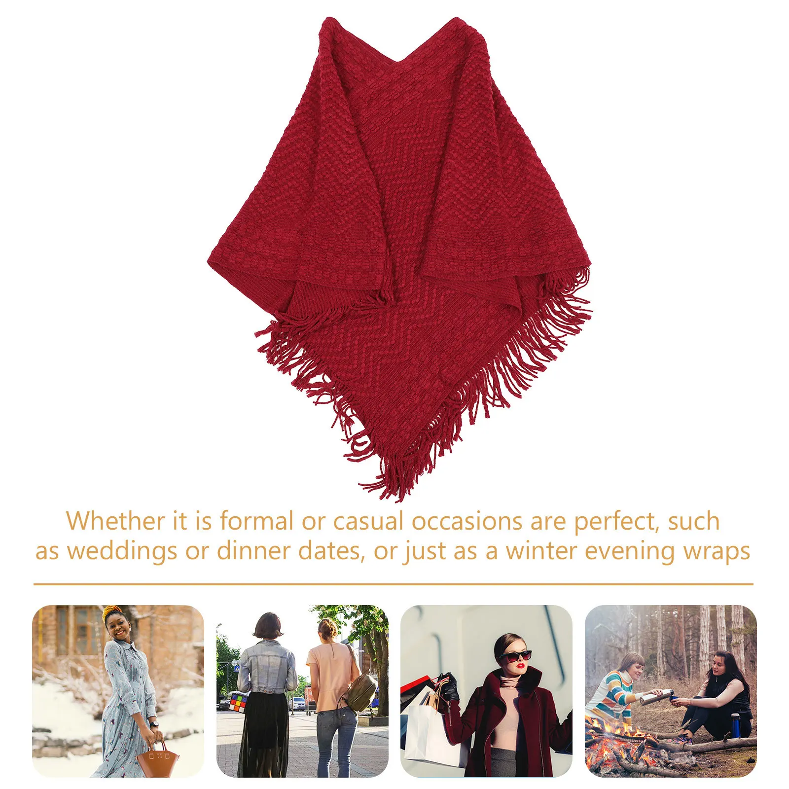 

Extra Large Shawl Wrap Sweater Poncho Cape Blanket for Winter Women Warmth Fashion Accessory Cozy Knit Simple