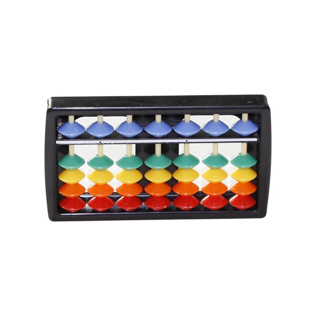 

3pcs Colorful Plastic Abacus 7-Rod Bamboo Arithmetic Tool For Kids Math Learning Abacus For Children Portable Calculating Device