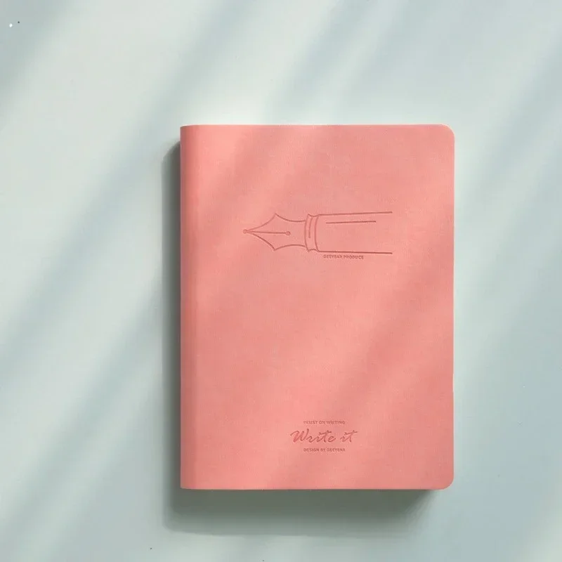 A5 Blank Notebook College Student Simple Thickened Excerpt Notepad Painting Hand Drawing White Paper Ins Style Diary Book