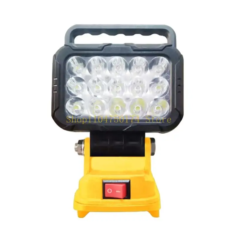 Heavy Duty Plastic LED Work Light 15 Beads Uniform Lighting Battery Powered Outdoor Task Lighting Fit for Mobile Devices Top