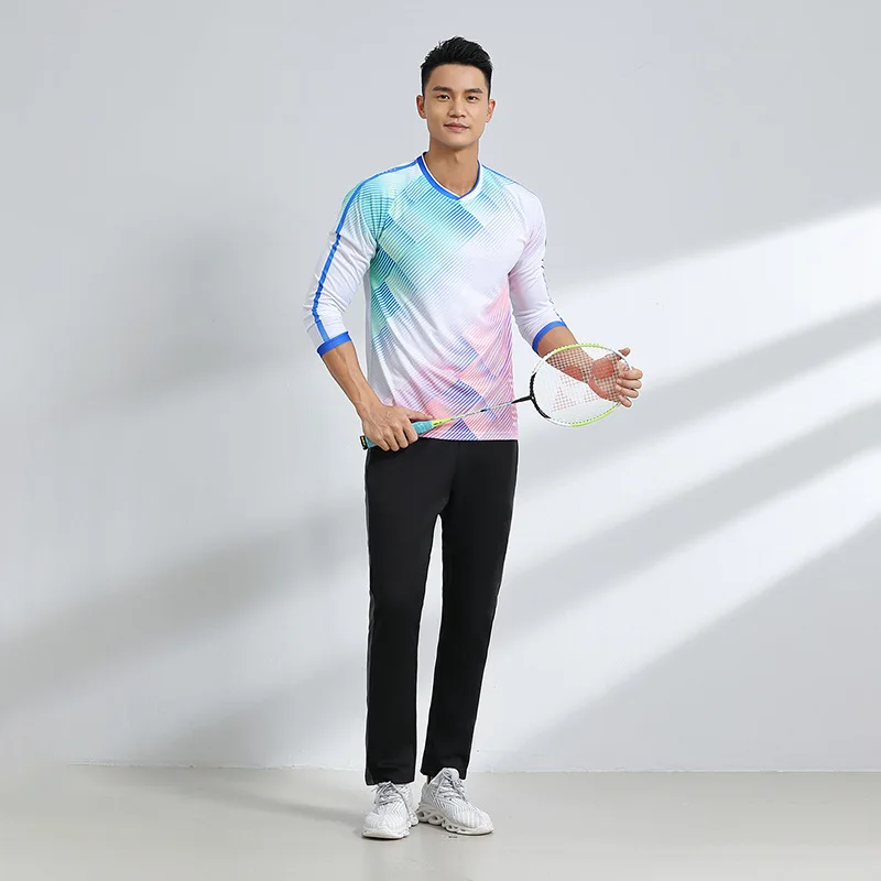 Autunno inverno lungo Badminton maglie e pantaloni uomo donna bambino Badminton tute da allenamento volano Tennis tuta abbigliamento sportivo