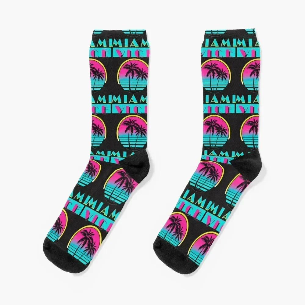 Miami Vice Socks basketball sports stockings Wholesale japanese fashion Socks For Men Women's