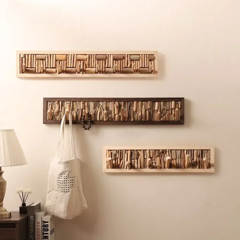 

Wooden Wall Coat Racks Storage Organizer Wooden Entryway Hange Modular Clothes Hanger Entrance Hall Shelf Hallway Hanger Nordic