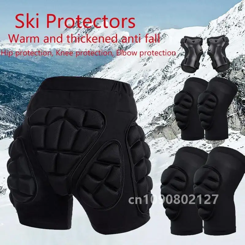 Ski Hip Protector Pants Fall Prevention Butt Roller Skating Ice Scooter Sports Children's Protective Gear Knee Elbow Wrist Pads