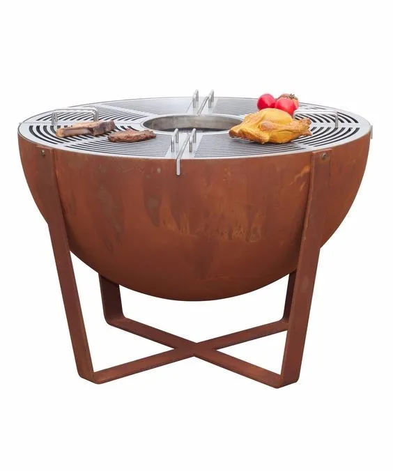 Steel Metal Bbq Fire Pit Outdoor for Backyard