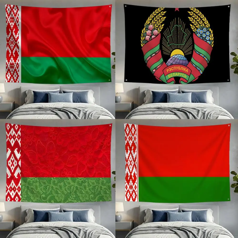 Nation Geography Belarus Flags Lightweight no edging four rings hanging for indoor and outdoor decor