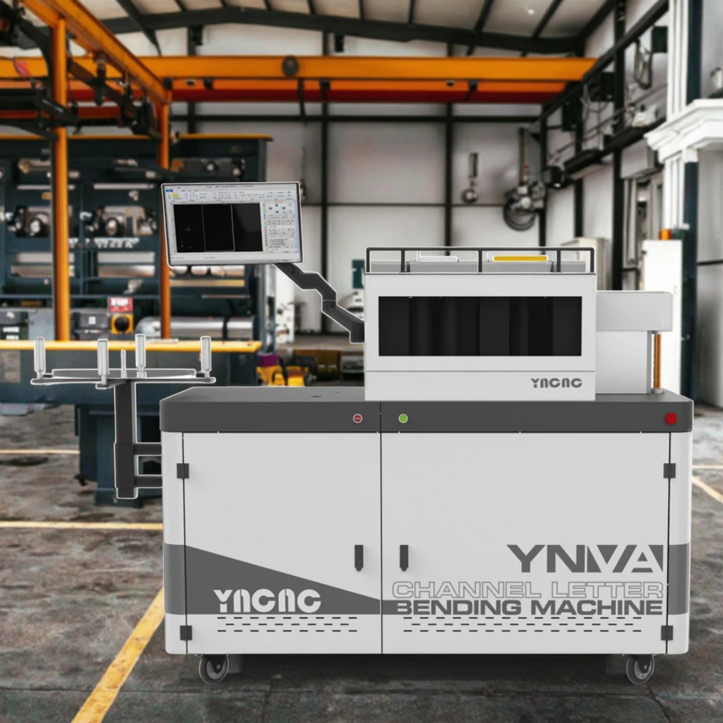 Automatic CNC Machine 3D Aluminium Coil Sheet Channel Letter Bending V Notch LED Channel Sign Making Stainless Steel Aluminum