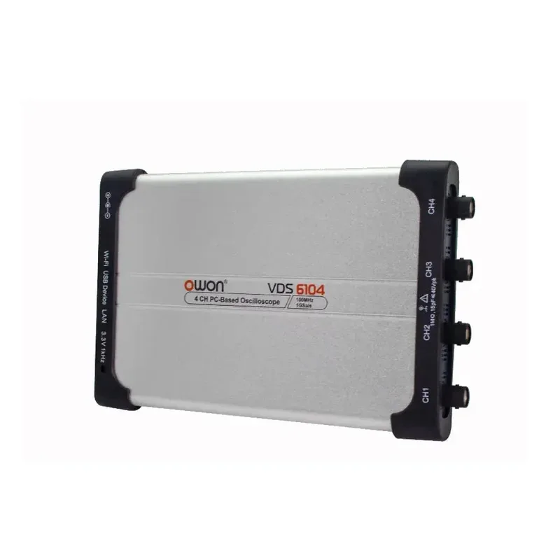 

OWON VDS6074/VDS6104 Digital Meter 4 Channels 70MHz/100Mhz 8Bits Handheld Portable USB 10M Redcord Length