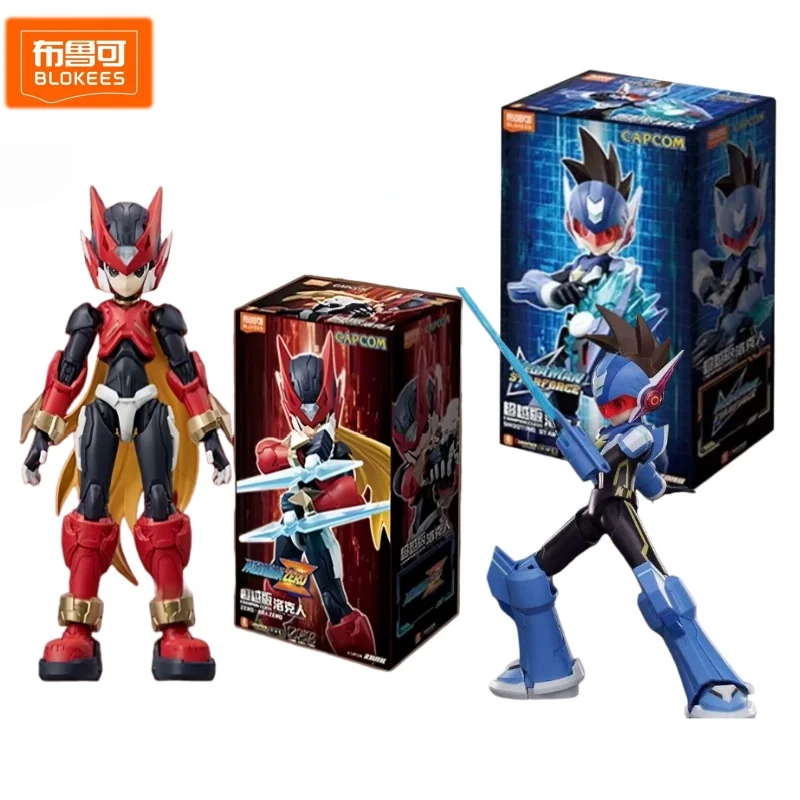 New Arrivals Blokees Mega Man Champion Class Zero & Shooting Star Mega Man, Assembled Anime Collectible Action Figure Model