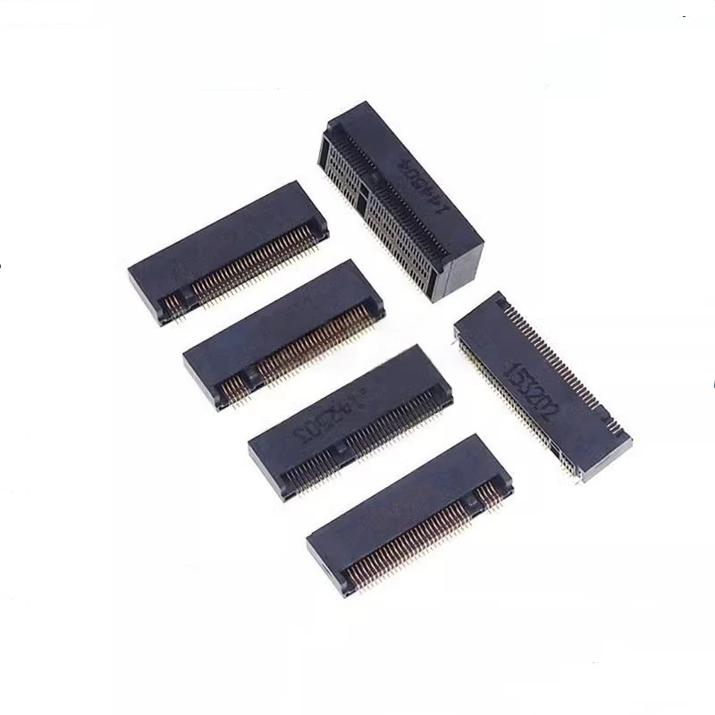 2pcs M.2 Connector 67P A E M KEY NGFF Interface Socket for SSD with H=3.2/4.2/4.8/6.7/8.5