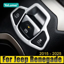 For Jeep Renegade 2015 2016 2017 2018 2019 2020 2021 2022 2023 2024 2025 BU ABS Car Hand Brake Button Panel Trim Cover Sticker