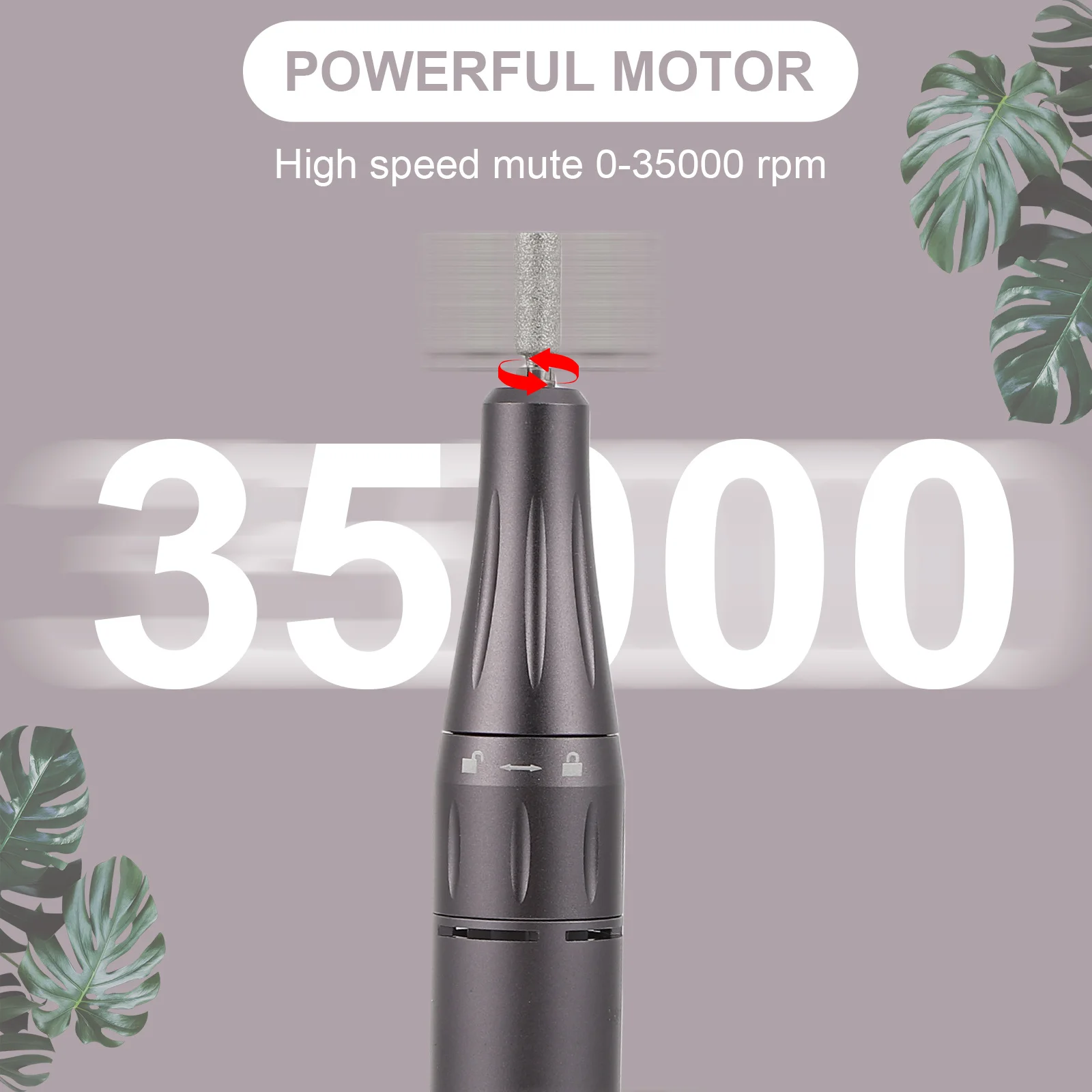 

USB Powered Electric Nail Drill Pen Manicure Machine for Home Salon Use Durable Metal Material Efficient Nail Grinding Tool