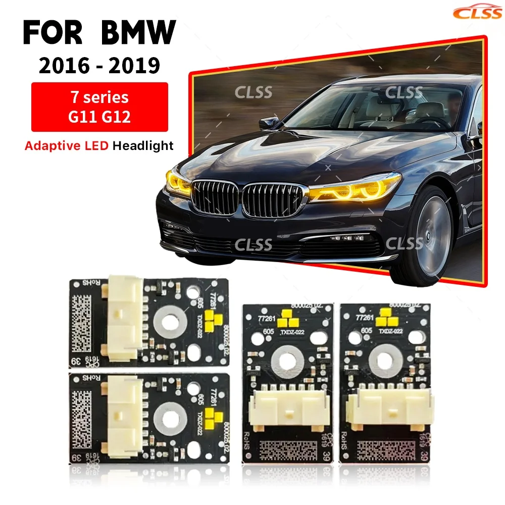 

Yellow Angel Eye DRL Board For BMW 7 Series G11 G12 730i 740i 750i 750ix Adaptive LED Headlight Daytime Running Light Amber Blue