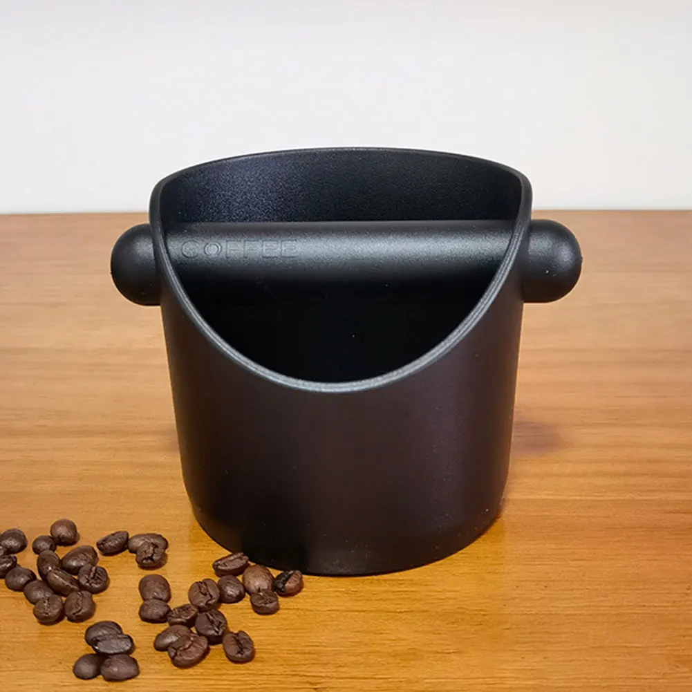 Espresso Grounds Container Shock-Absorbent Espresso Knock Box Anti-slip with Removable Knock Bar for Barista Coffee Grind