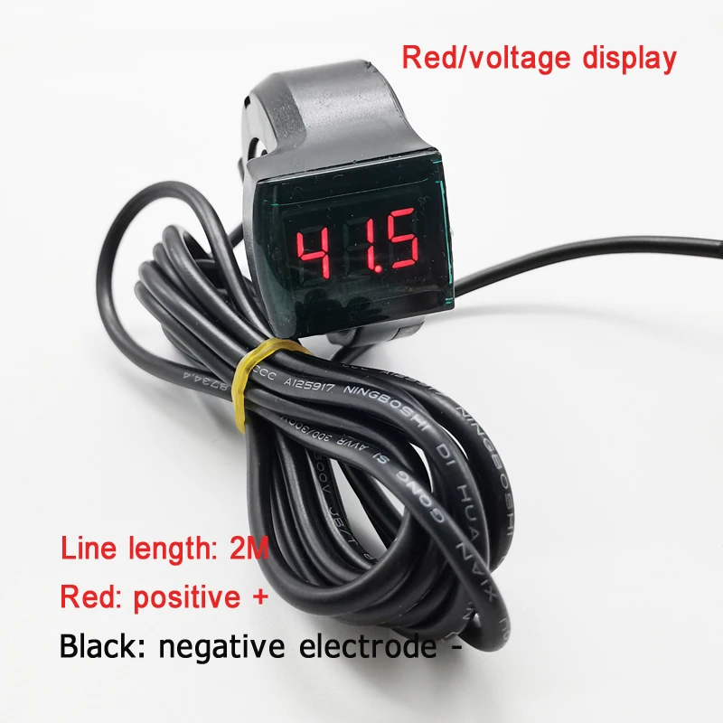 12V/24V/36V/48V/60V/72V/84V Electric Bicycle Scooter Voltage Meter Digital Voltage Display