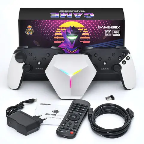 X10 WIFI Video Game Console 4k Gamestick TV BOX 5G Dual System 2.4G Wireless Gamepad PSP N64 PS1 Emulators 128G 10000 gamebox