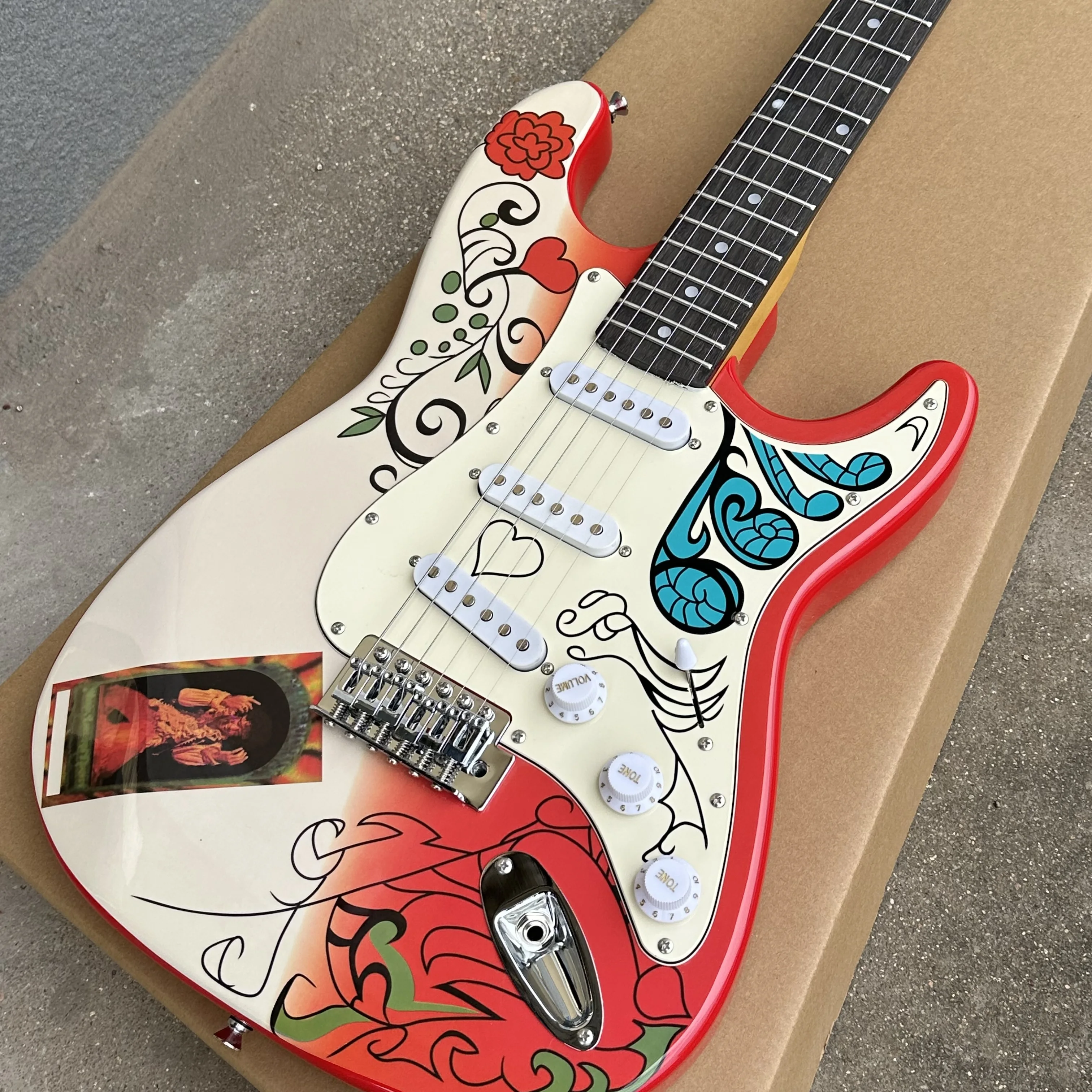 Image 4: Guitare électrique ST Hendrix Monterey Pop Festival Expédition rapide