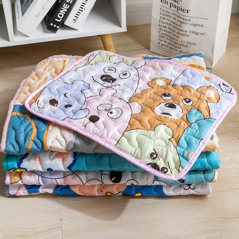 쿨매트 Washable Pet Diaper Mat Reusable Mats for Dogs Dog Bed Urine Washable Dog Training Pad Four Seasons Pet Mat Urine 강아지