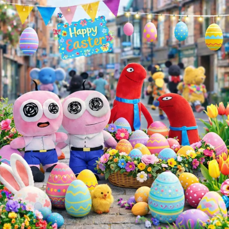 

Мягкая плюшевая игрушка «Улыбающиеся друзья», коллекционная аниме-игрушка, милый плюшевый персонаж, декор для комнаты, подарок на день рождения для детей, новинка 2026 года