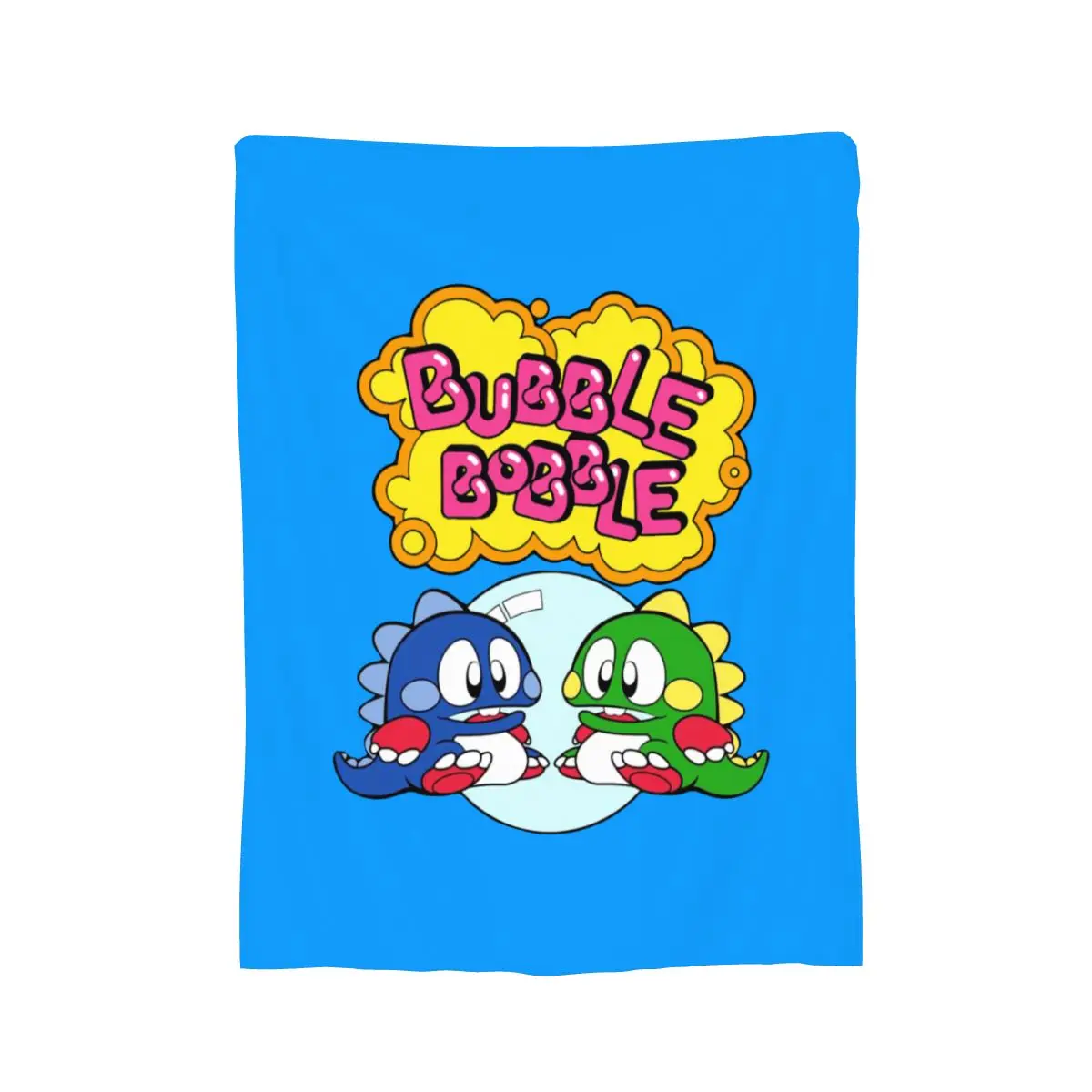 Bubble Bobble Video game cute Arcade Retro Gaming Kawaii Anime decor Anime Blanket for Room Large Throw blanket 80