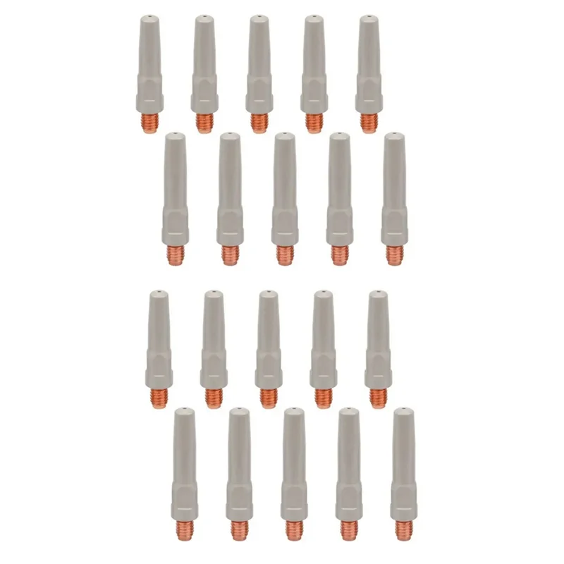 

AA81-20PCS Anti-Welding Slag Welding Wire Feeding Tips Coated Welding Torch Nozzle MIG Welding Tool Consumables 8.8X40x1.0Mm