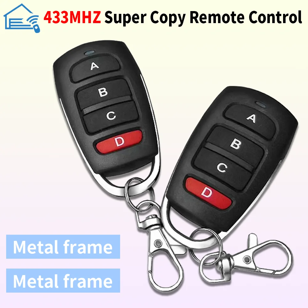 Wireless RF 433mhz Remote Control Copy Code Garage Door Gate Duplicator 433 Mhz Key Remote Opener