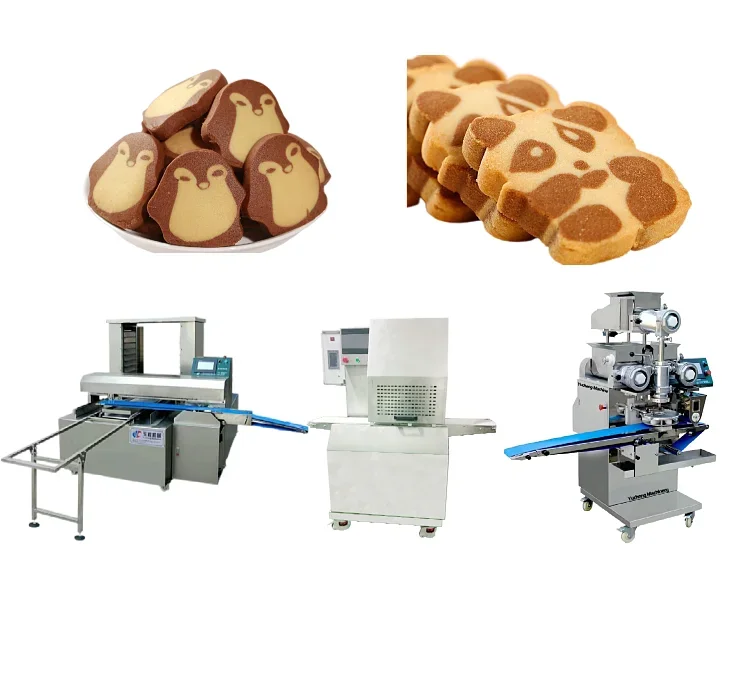 YC-170 Hot Sale Automatic Multicolor Cookies Production Line Chocolate Cookie Encrusting Machine With Filled Cookie Machine