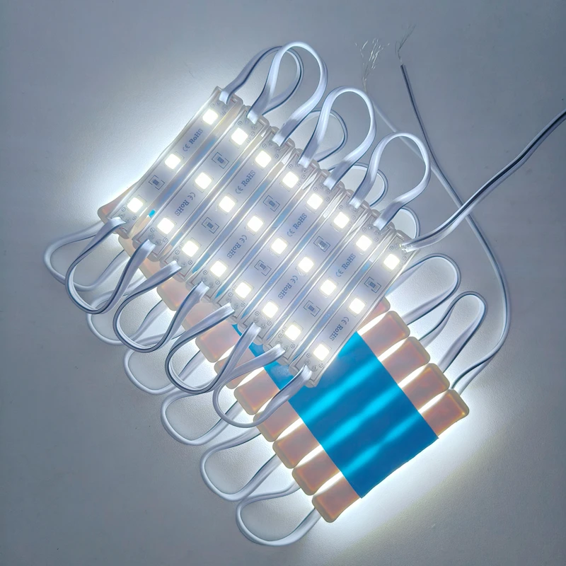 20PCS 5054 SMD 3LEDs Modulo LED Bianco/Bianco Caldo/Rosso/Verde/Blu Impermeabile Luce pubblicità della lampada DC 12V