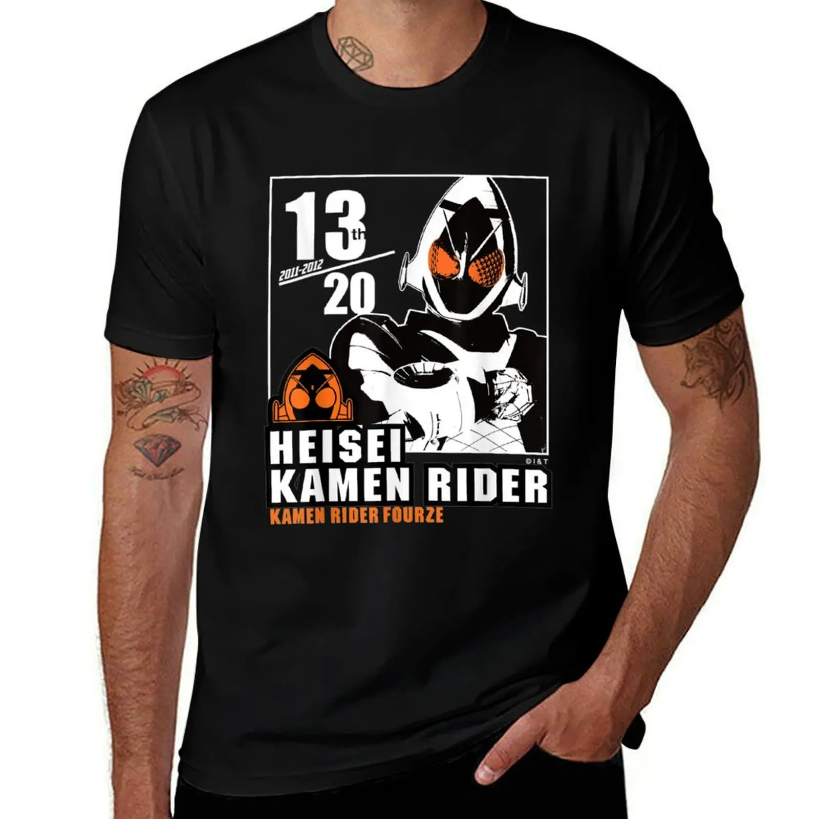 

Kamen Rider Fourze Heisei Rider Anniversary T-Shirt t shirt man cotton anime tshirt t shirts for man graphic vintage T-Shirt