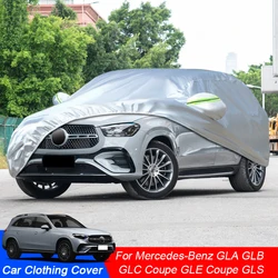 Car Cover For Mercedes-Benz GLA GLB GLC GLE GLS-Class Coupe H247 X247 X253 X254 W167 X166 X167 Rain Frost Snow Dust Waterproof