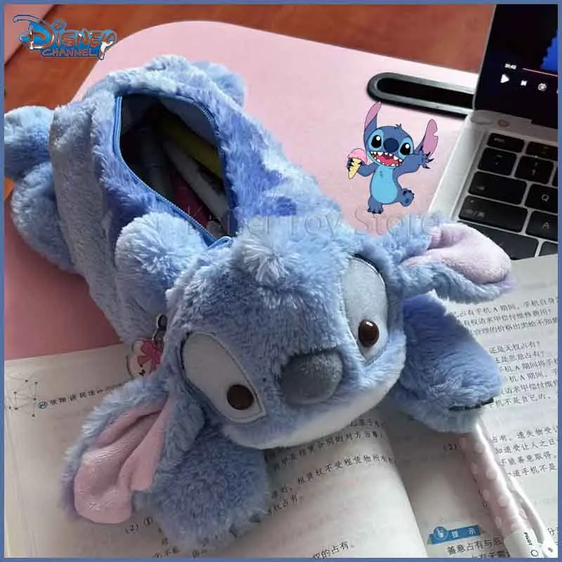 Stitch Plush Cute Pencil Case Disney Anime Kawaii Pen Bag Kids School Home Stationery Box Lilo & Stitch Plush Bags Kids Gift Toy